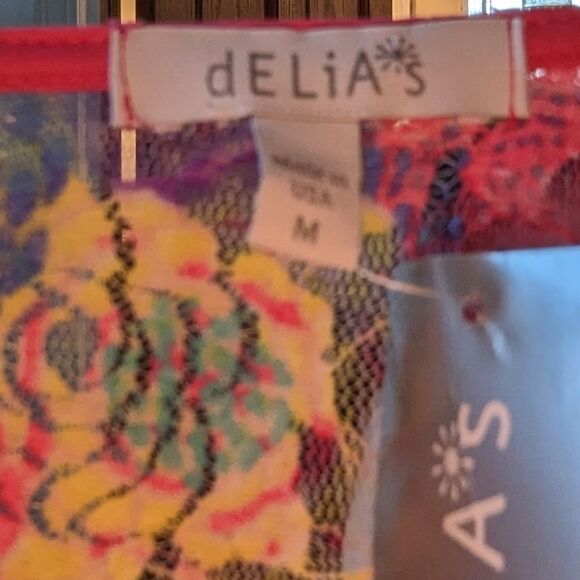 Vintage Delia's Floral‎ Mesh Lace Tank - Picture 3 of 7